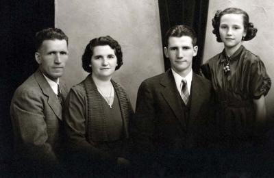 A family picture of Benito Ysursa, his wife Asuncion, son Ramon and daughter Ruby