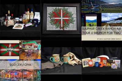 Some of the objects and services available in the auction, or that can be purchased outright