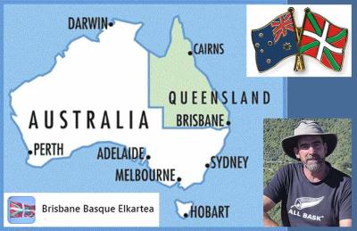 Llamamiento de John Oçafrain y un grupo de vascos de Brisbane para asociarse y reunirse en la 'Brisbane Basque Elkartea'