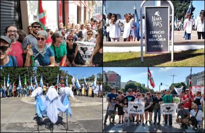 El 24 de marzo las ikurriñas salieron a las calles de Laprida y Buenos Aires para proclamar Nunca más!