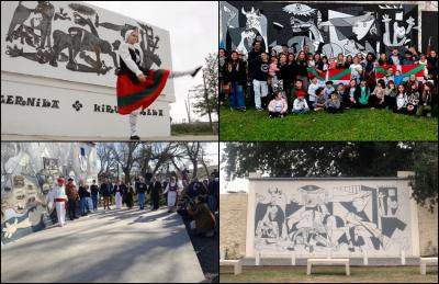 Argentinan egindako muralak Gernikaren omenez: Tres Arroyos, Chascomús, Viedma eta Arrecifes herrietan