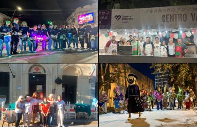 Lapridako Lagunen Etxea eta Tandilgo Gure Etxea EEetako konpartsek euskal doinu eta dantzekin alaitu zituzten kaleak. Magdalenako Ongi Etorri eta Gral. Belgranoko Gure Etxea-ko lagunek, berriz, euskal zaporeak zabaldu zituzten inauterietan