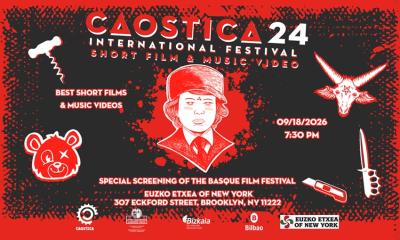 Caostica Zinemaldi bilbotarra New Yorkera iritsiko da, film laburren bilduma batekin