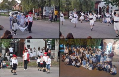 El pasado 25 de noviembre en Chascomús Eusko Hazia brindó una exhibición de danzas en la calle, frente a la sede social