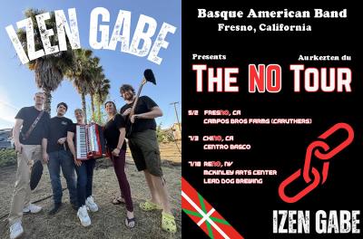 Izen Gabe du izena Kaliforniako Fresno oinarri hartuta maiatzean abiatu den euskal amerikar musika banda berriak