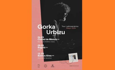 Afiche de la gira latinoamericada de Gorka Urbizu