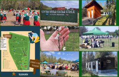 Postales de algunas de las actividades realizadas en el parque urbano del Centro Basko Euzko Etxea de La Plata