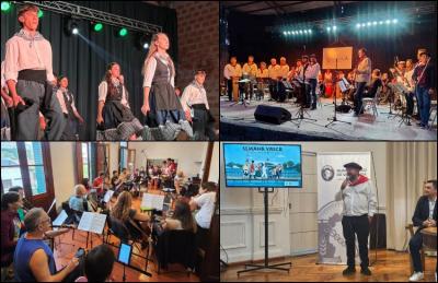 Ezk. esk., Egunabarreko dantzariak, DOAren kontzertua Tandilgo 2025ko EANean, DOAren entsegua eta Villa Mariako udaletxean,  Euzko Etxeko iragarpena Argentinako diasporaren topaketarik handienaren anfitrioi gisa 2026an