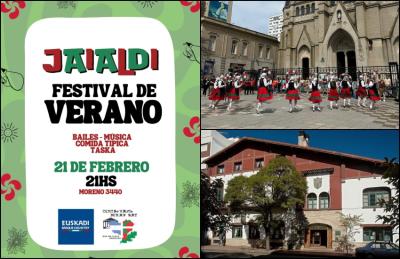 Larunbatean Jaialdia ospatuko da Mar del Platako Denak Bat Euskal Etxean. Beti Alai taldea izango da protagonista nagusietako bat