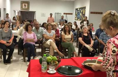Marita Echave prepared Basque recipes at the Euskal Etxea in Trenque Lauquen