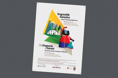 Poster for the course “From Engracia to Garazi, the Mystery of Names in Navarre” 