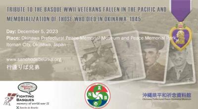 Este martes 5 de diciembre se llevará cabo el primer tributo a los vascos caídos en la Batalla de Okinawa en la SGM