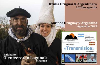 En esta gira por Argentina y Uruguay Olentzeroren Lagunak presentará el documental y brindará charlas