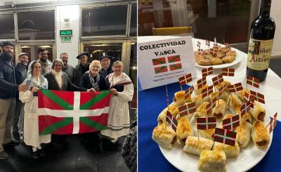 la Colectividad Vasca, partícipe el pasado martes en Montevideo de la inauguración de los XX Juegos Olímpicos de la Inmigración