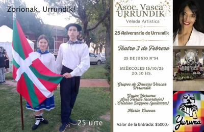 Asteazkenean ospatuko du bere auzokoen eta bertako herritarren aurrean Urrundik-ek Euskal Etxearen 25. urteurrena
