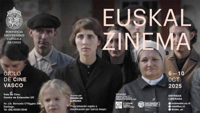 Sarrera doan, zinemazale eta euskaltzale guztiak gonbidatuta Txileko Pontifize Unibertsitate Katolikoan egingo den Euskal Zinema Ziklora