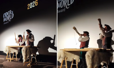 Koblenz-eko Txengel Etxeko musikariek euskal soinuak eramn zituzten Frankfurten egin zen ‘Cider World 2026’ jaialdira