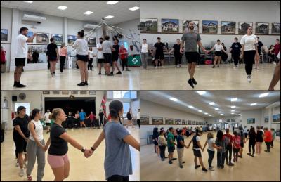 En el marco del Encuentro de Directores, dantzaris de todo el país participaron del Taller de Danza realizado en Gure Etxea de Tandil.