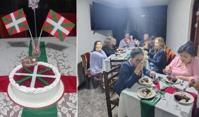 Trujilloko Euskal Etxearen 8. urteurrenean, elkarretaratzea, hitzaldia, afaria, musika, kantua-eta partekatu zituzten bildutakoek