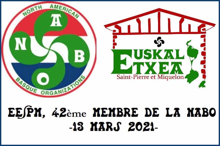 The Euskal Etxea in Saint Pierre et Miquelon is a member of N.A.B.O. since last Saturday