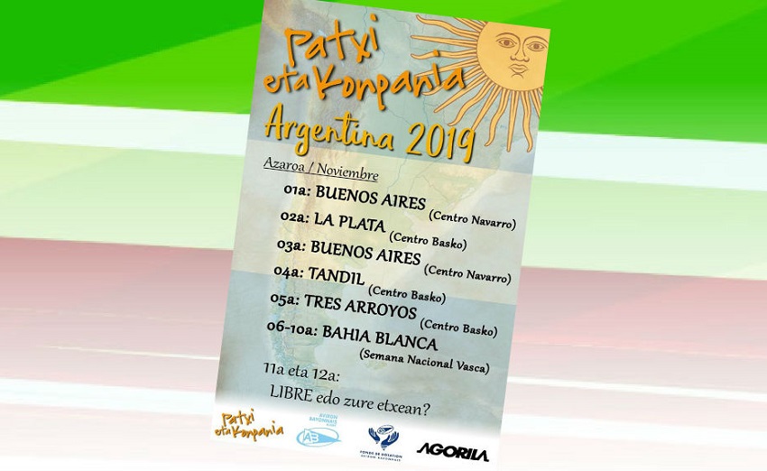 Gira 2019 de Patxi eta Konpainia en Argentina