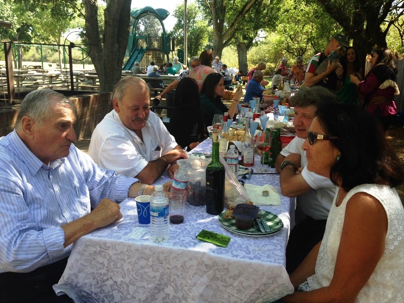 Around 100 people gathered at the Marin Sonoma picnic, last Sunday (Photo: Marin Sonoma Basque Association)