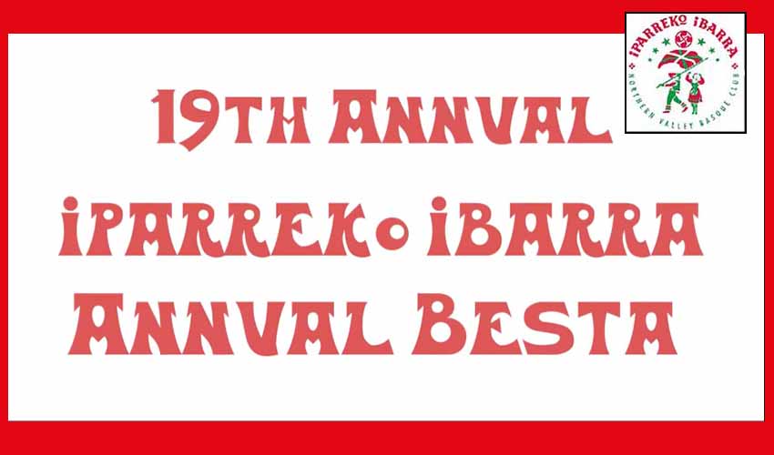 Este sábado, picnic y fiesta vasca del Centro Vasco Iparreko Ibarra de Rocklin en la localidad californiana de Lincoln