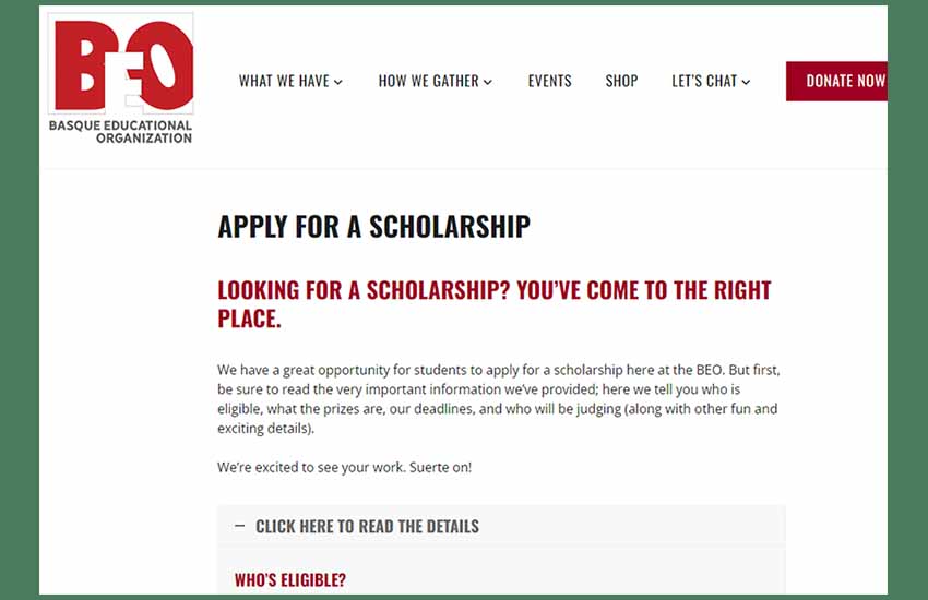 BEO Scholarships 2024