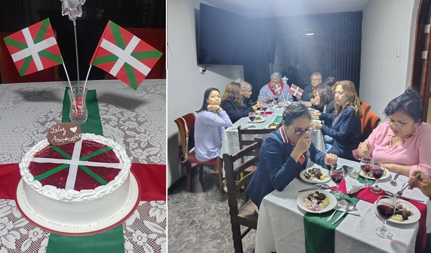 Trujilloko Euskal Etxearen 8. urteurrenean, elkarretaratzea, hitzaldia, afaria, musika, kantua-eta partekatu zituzten bildutakoek