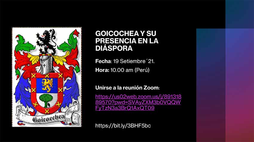 La convocatoria es para este mismo domingo. Si conoces a algún Goicoechea / Goikoetxea, pásale la información!