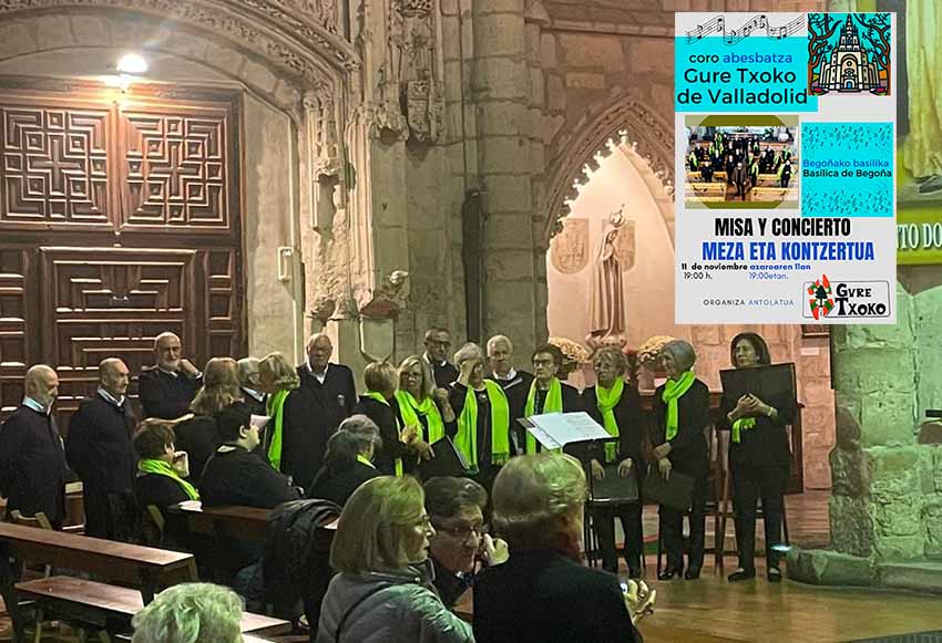 Concert Valladolid Basque Club Choir in Bilbao