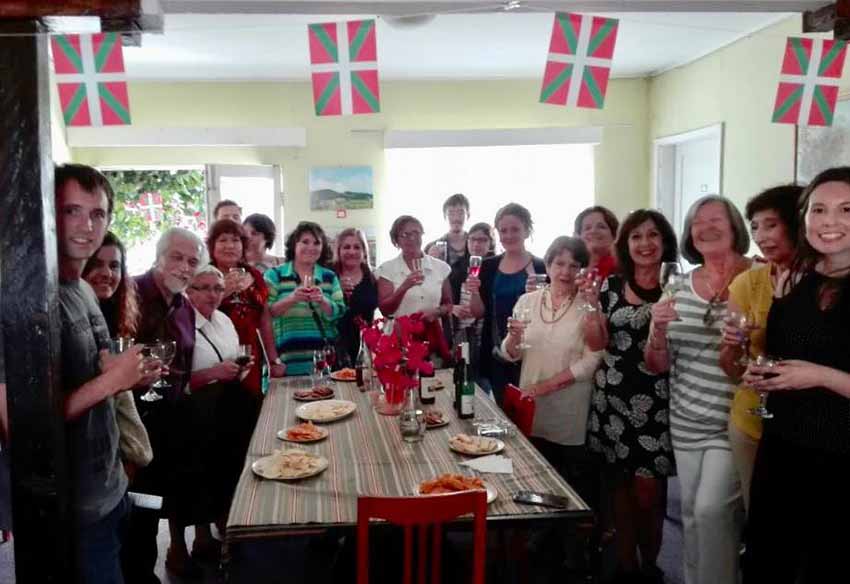 Inauguration last January of the Basque Library at the Eusko Etxea in Valparaiso