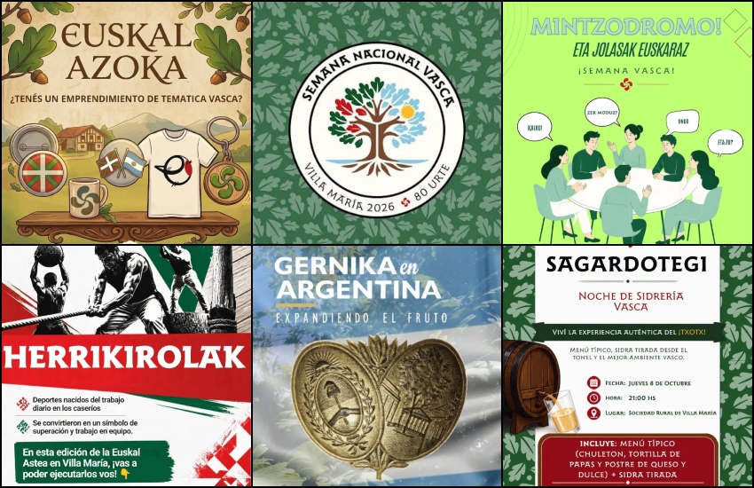 Euskal produktuen azoka, mintzodromoa, herri kirolak, liburu aurkezpenak, sagardotegi gaua eta beste hainbat jarduera izango dira Villa Marian 2026ko Euskal Aste Nazionala ospatzeko