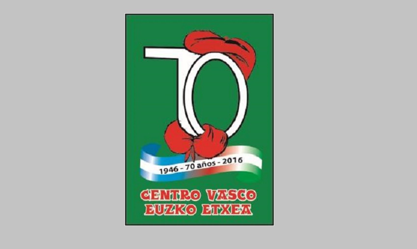 Logo del 70º aniversario del Centro Vasco Euzko Etxea de Villa María