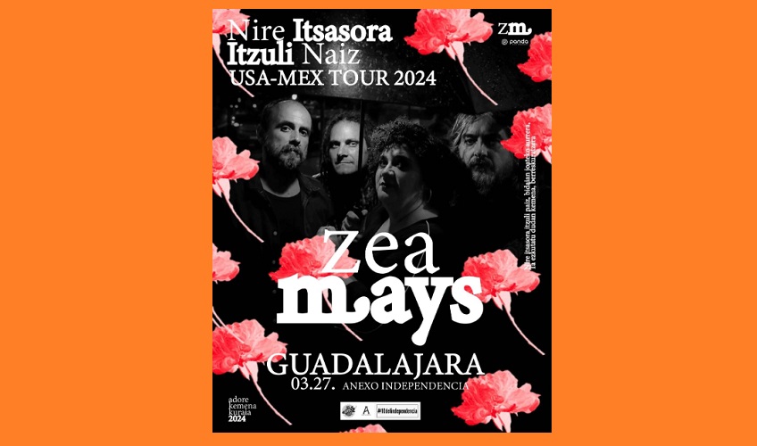 La gira 'Nire Itsasora Itzuli Naiz' de Zea Mays incluye cuatro actuaciones en Norteamérica, dos en EEUU y otras tantas en México