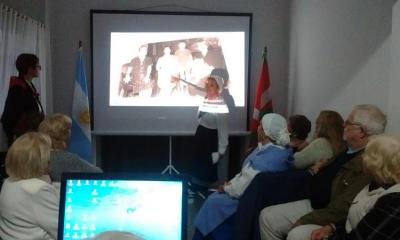 The Basque club in Azul, members took advantage of photos and videos to tell the story of their immigrant families, that is to day the history of the Basque Diaspora
