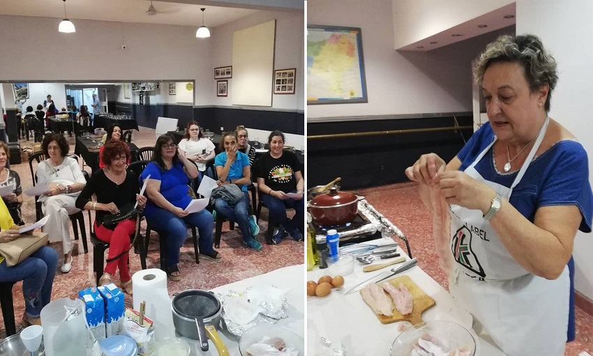 Taller de cocina en la Semana Cultural Vasca