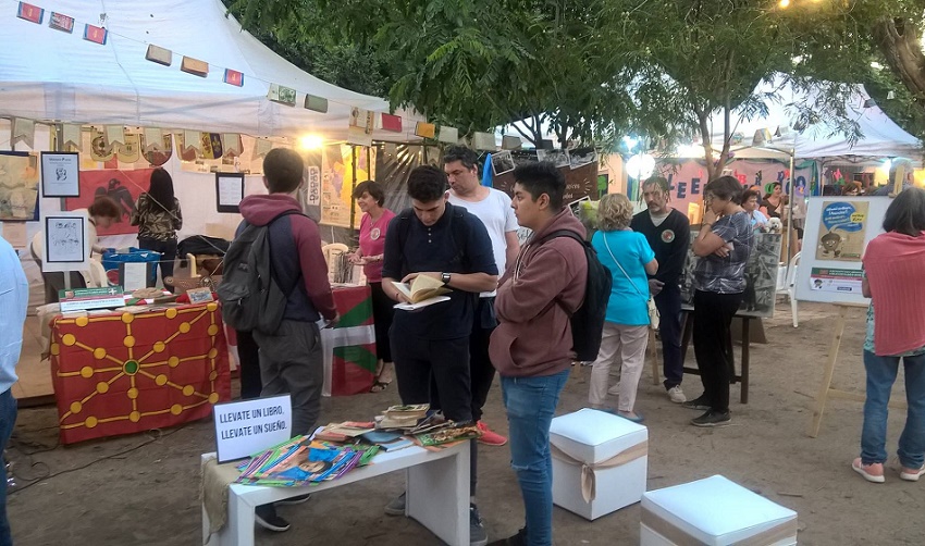 Basque stand at "Book Night"