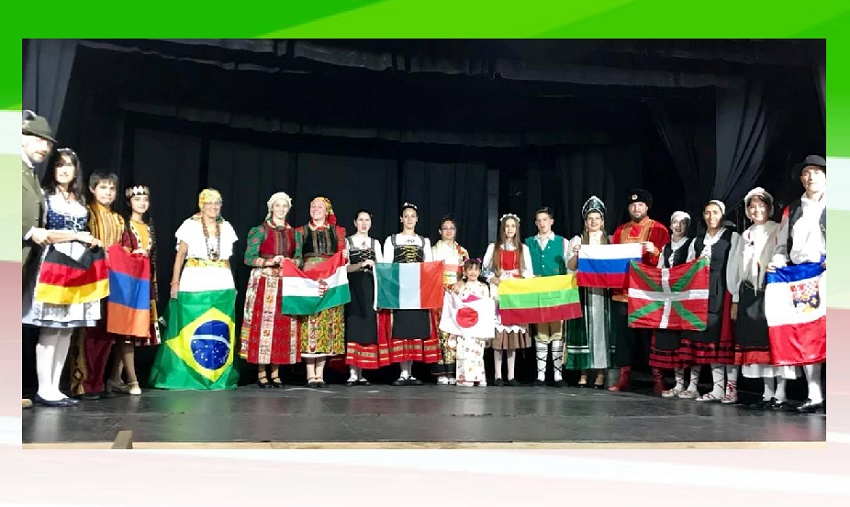 Flags of the countries and communities participating in the 18th edition of the Immigrant Olympic Games in Montevideo