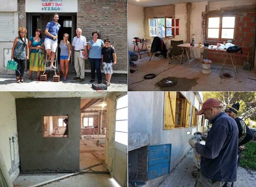 Obra en la sede del Beti Aurrera Aberri Etxea