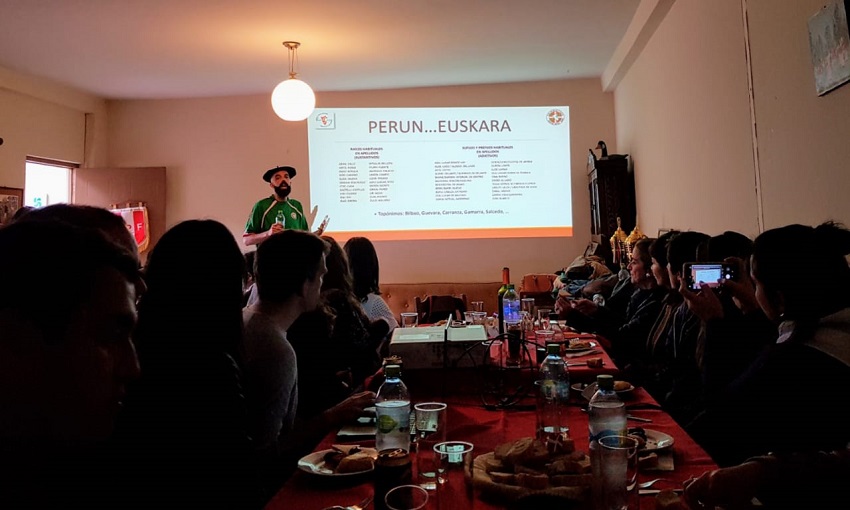 In Peru, the Lima Basque Club joined in with a talk on Euskera in Peru as part of its Day of the Basque Diaspora celebration