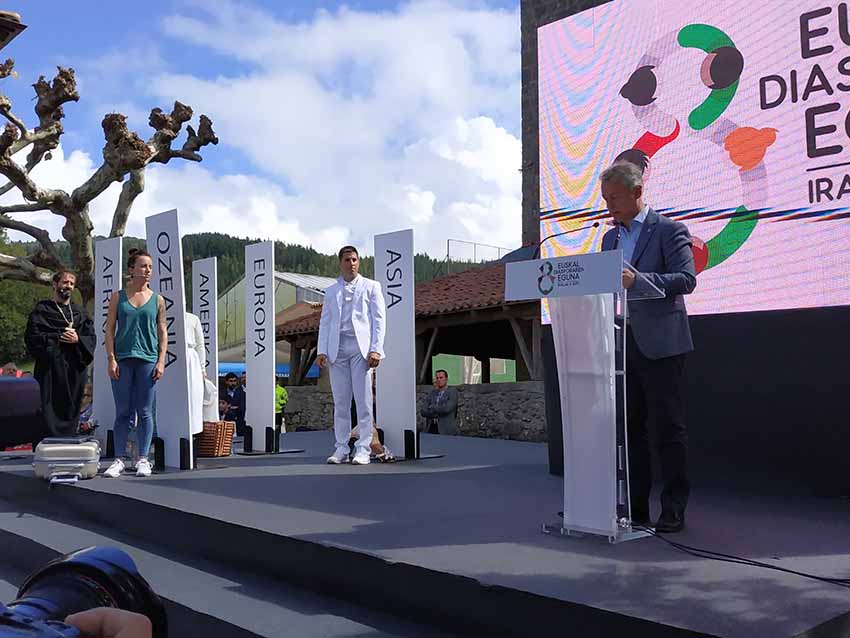 Basque president's talk and recognition