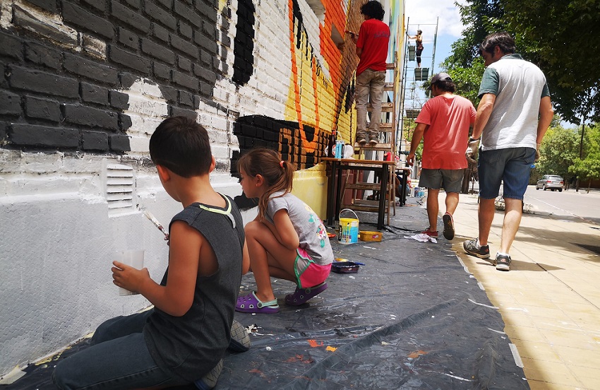 Proceso de realización del mural III