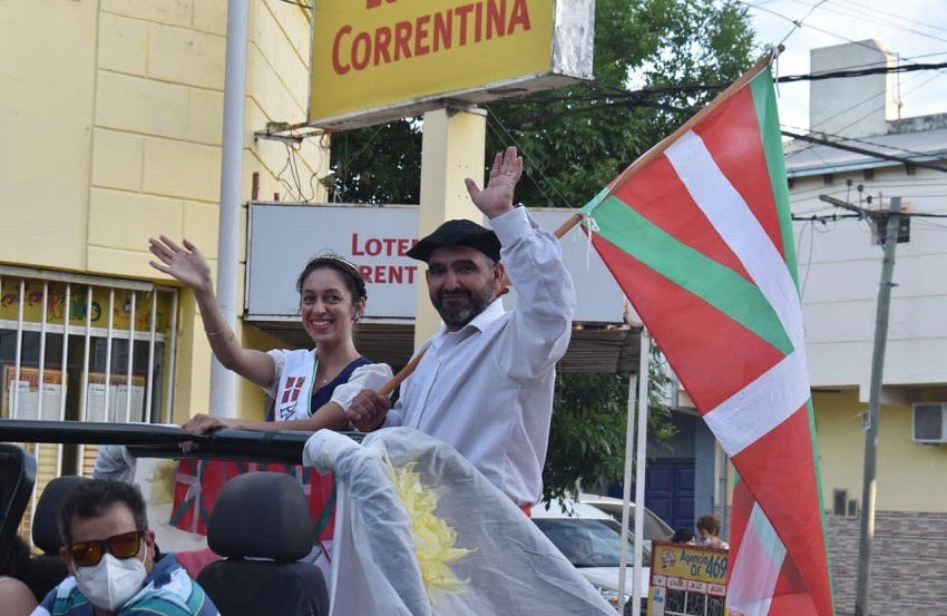 Colectividad vasca en la 7° Fiesta de Inmigrante de Goya (foto EE)