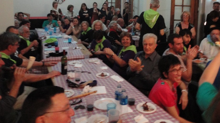 Después del Encuentro los coros compartieron la cena