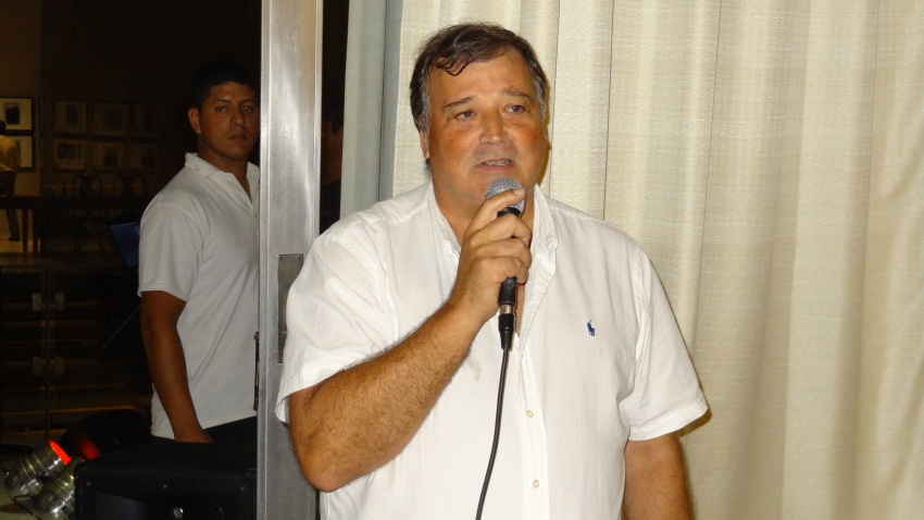The president of the Jasone Asuncion Basque Club, Txema Bruno Lacarra