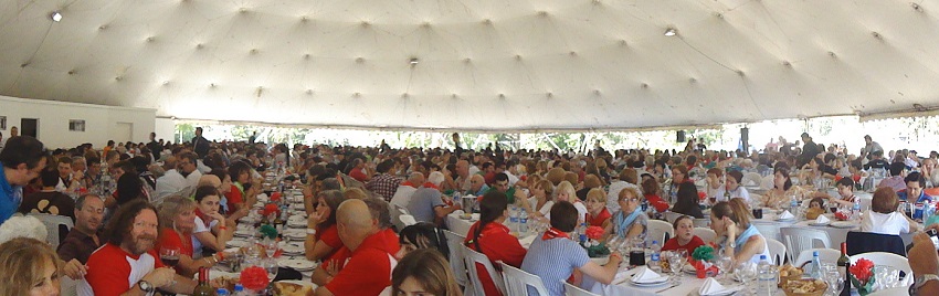 Un millar de comensales en el Banquete de despedida