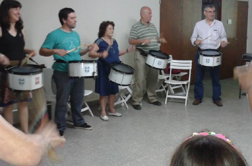 In Bahia Blanca ENE was announced by the drums of the Union Vasca Basque Club