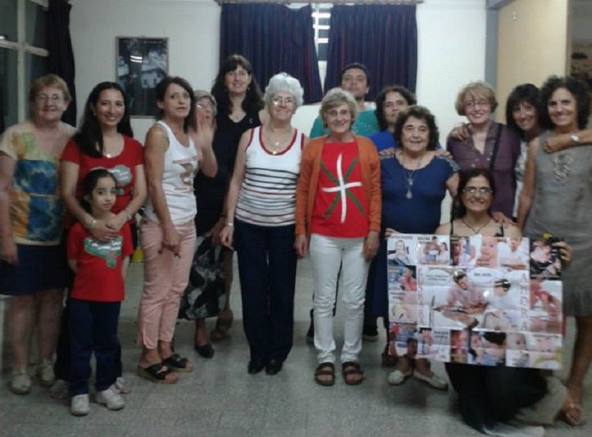 Some of the members of the Union Vasca Basque group