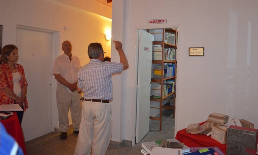 The benediction of the new Basque library in Saladillo